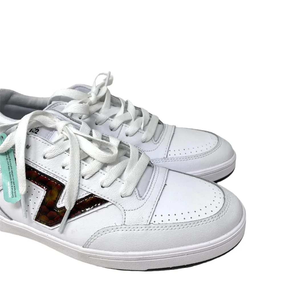 VANS LOWLAND CC Big Reptile White Red Men Low Top Leather Shoes Size VN0A4TZY9O9 - Picture 7 of 10